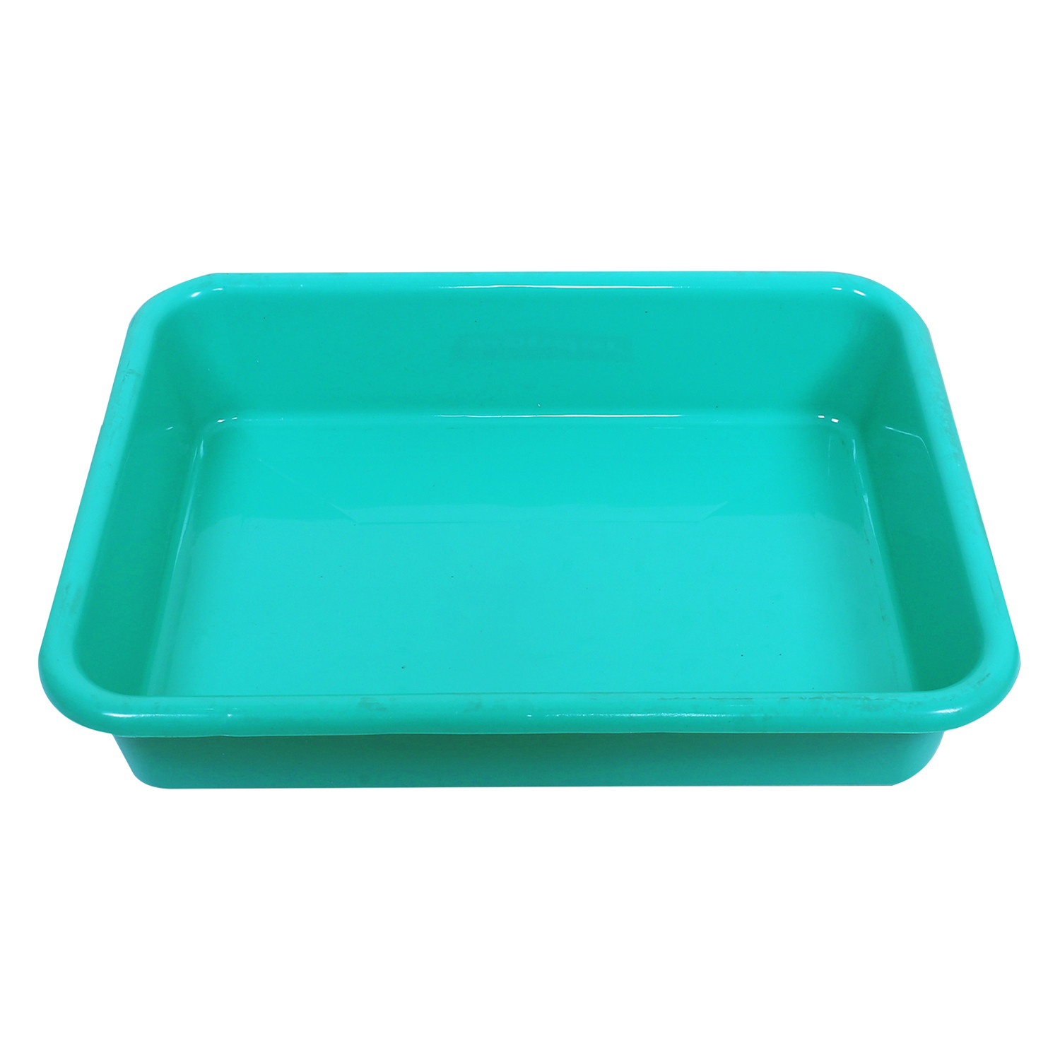 Kuber Industries Storage Tray|Versatile Plastic Storage Organizer|Rectangular Tray for Kitchen Storage|Storage Tray for office|Exel Tray 555|Pack of 2 (Green & Red)