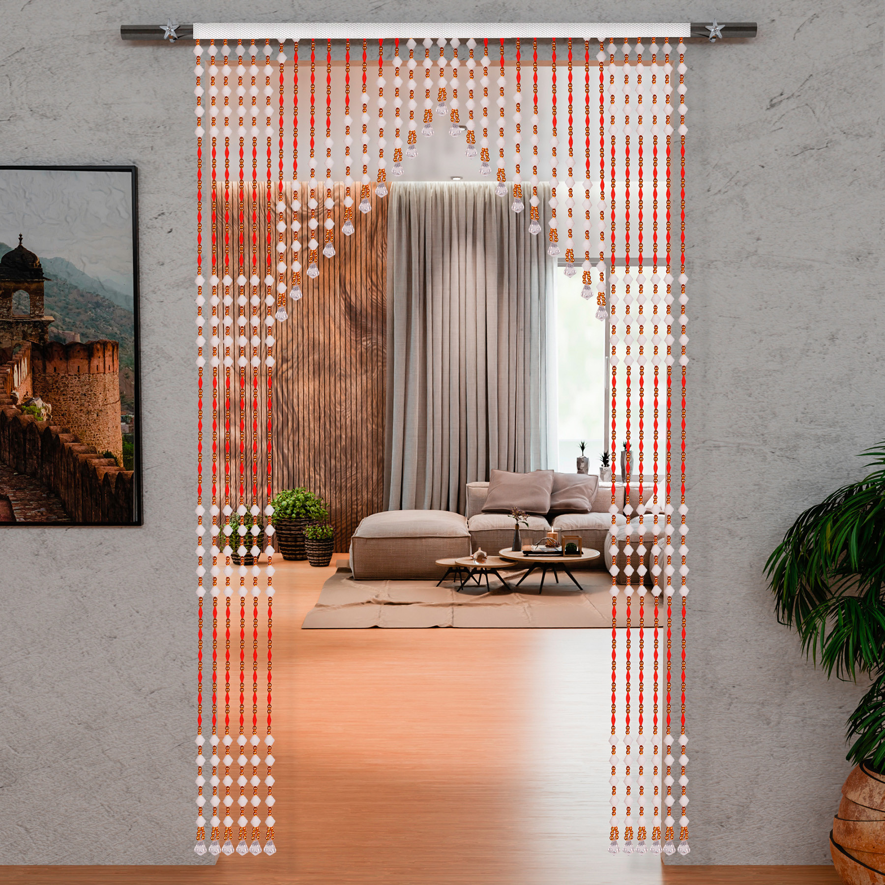Pooja Room Decoration Items With Net Curtains