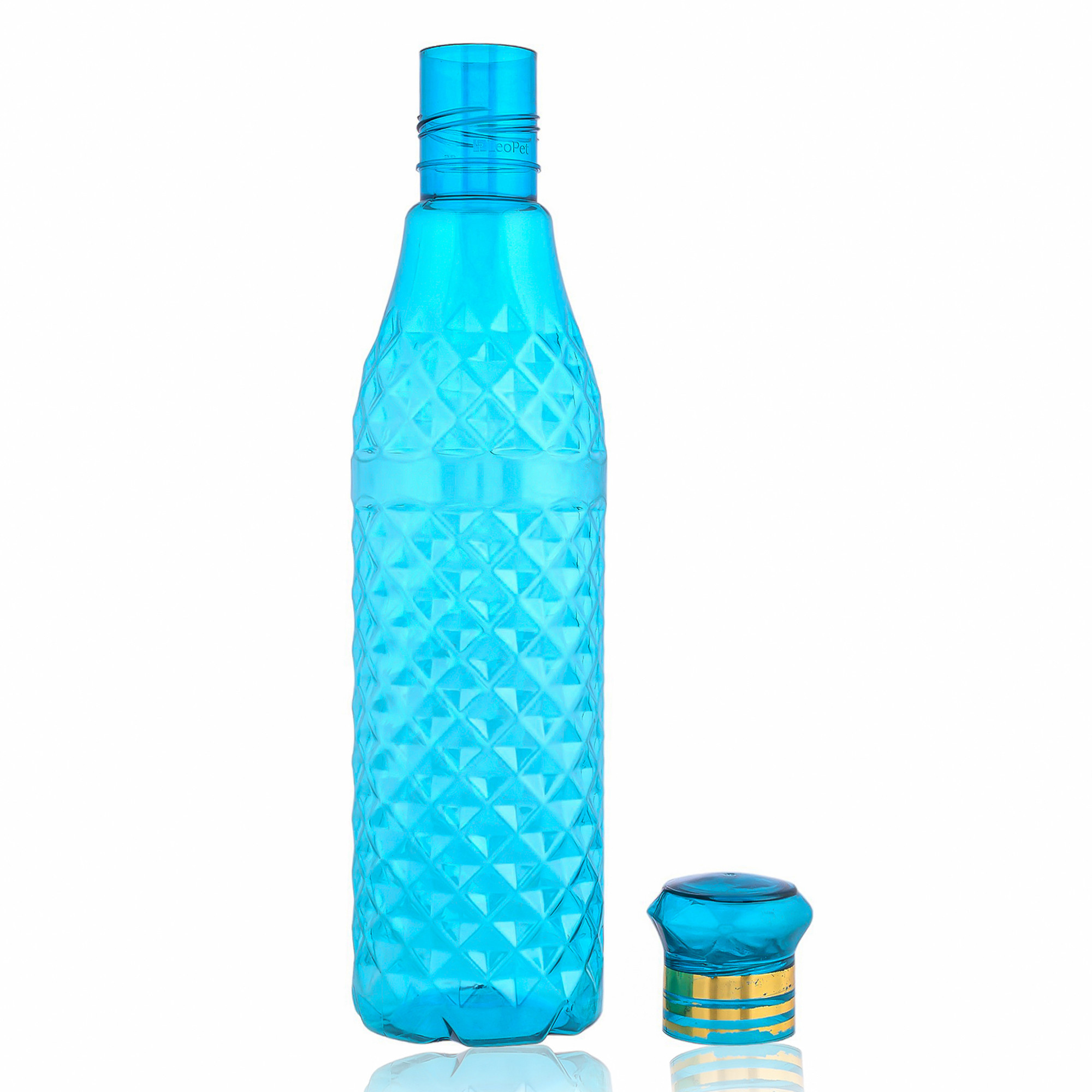 Kuber Industries Water Bottle | Plastic Water Bottle for Fridge | Water Bottle for Kitchen | Ideal for Restaurant | Water Bottle for Refrigerator | Crystal Bingo Bottle | 1 LTR |Blue