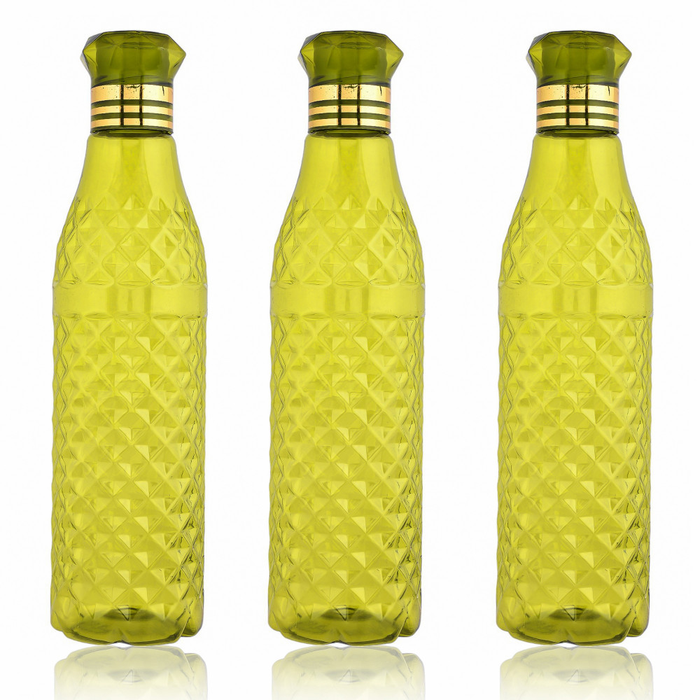 Kuber Industries Water Bottle | Plastic Water Bottle for Fridge | Water Bottle for Kitchen | Ideal for Restaurant | Water Bottle for Refrigerator | Crystal Bingo Bottle | 1 LTR |Green