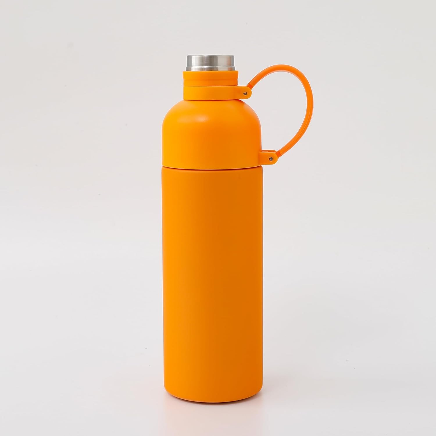 Kuber Industries Water Bottle | Vacuum Insulated Travel Bottle | Hot & Cold Water Bottle | Sipper Bottle for Kids | Thermos Flask for Gym Bottle | MYZ-230802B | 500 ML | Orange