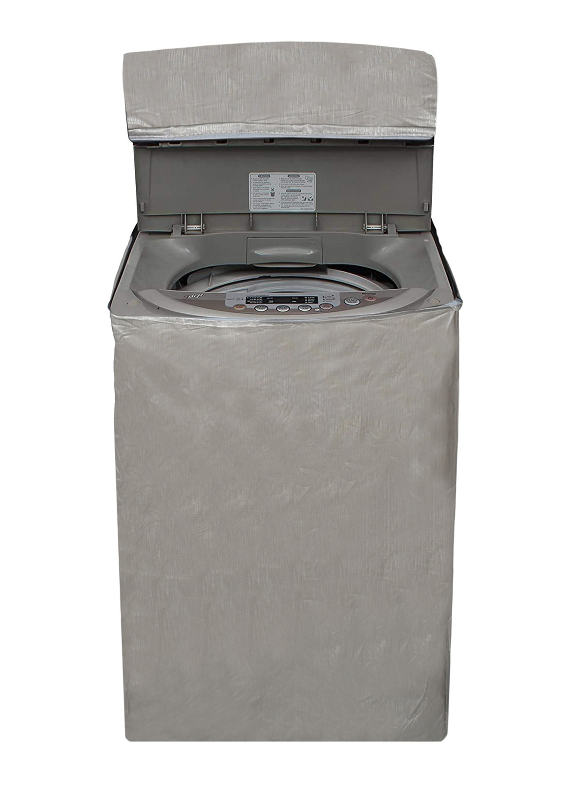 Kuber Industries Water Proof Dust Proof PVC Top Load Washing Machine Cover (Grey)-HS43KUBMART26745, Standard