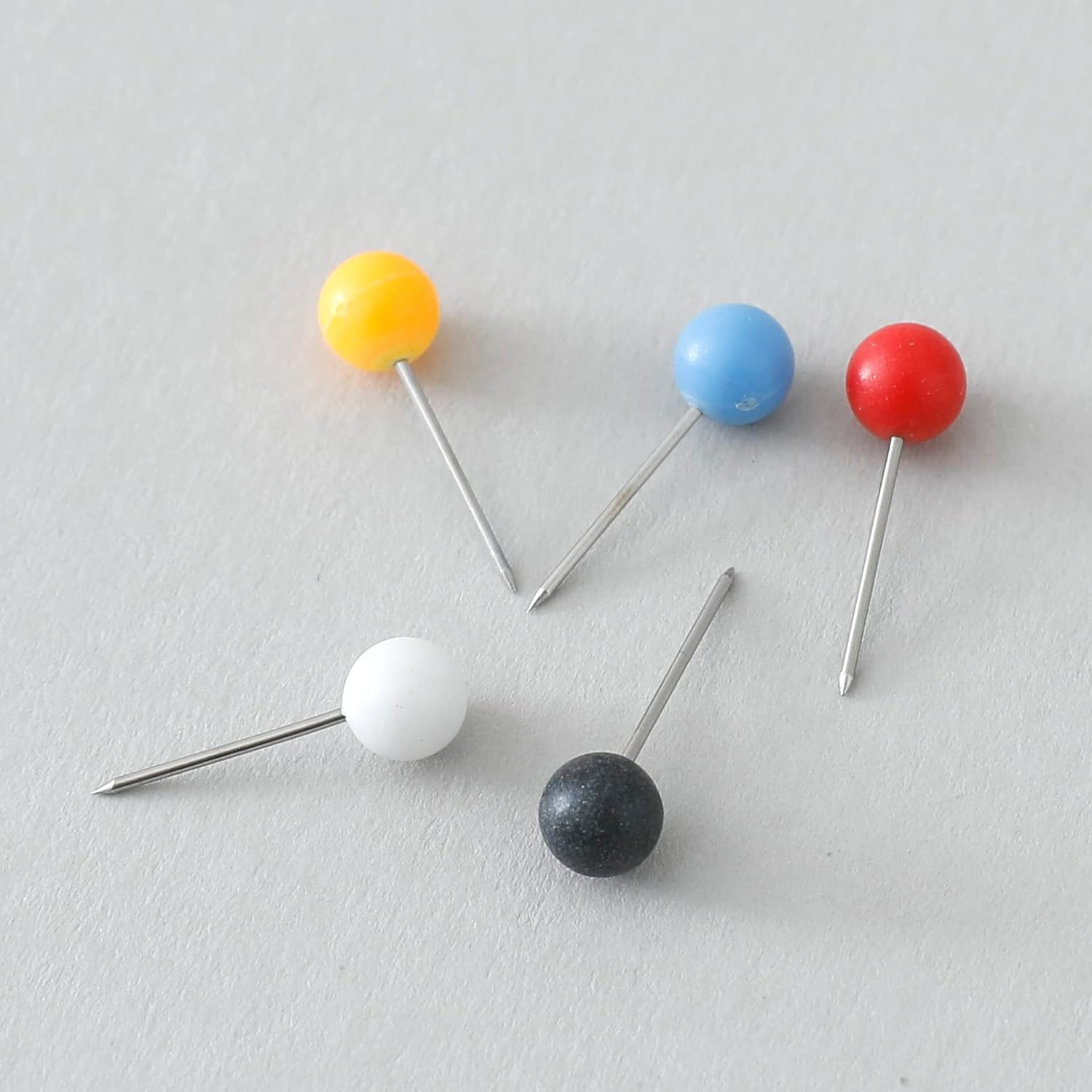 Kuber IndustriesSolid Color Push Pins Tacks|Heavy-Duty Notice Board Pins|100